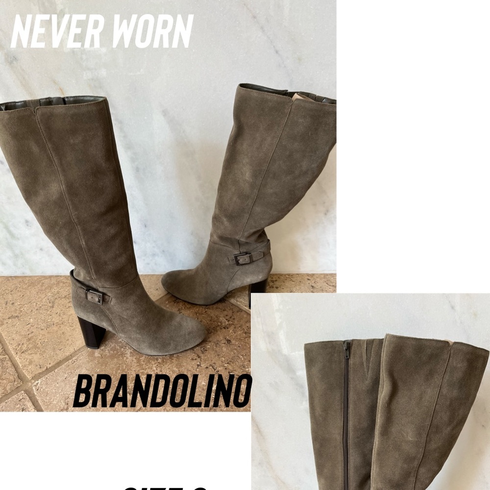 Beautiful knee high boots from Brandolino!! never worn!!perfect condition size 8
